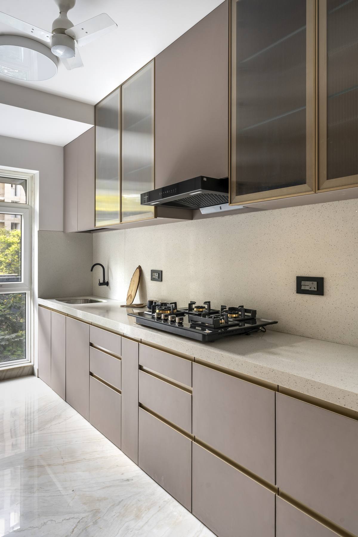 Premium modular kitchen finish and material samples